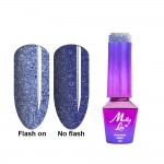 Oja Semi Molly Lac Flashing Light Darkness UV/ LED de 5 ml 617 Metal Rain Shimmer  09674
